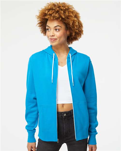 Independent Trading Co. Lightweight Full-Zip Hooded Sweatshirt AFX90UNZ