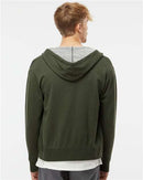 Independent Trading Co. Heathered French Terry Full-Zip Hooded Sweatshirt PRM90HTZ