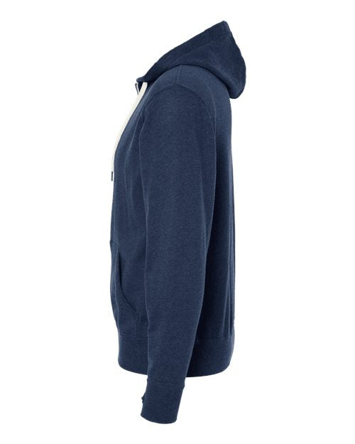 Independent Trading Co. Heathered French Terry Full-Zip Hooded Sweatshirt PRM90HTZ