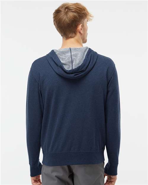 Independent Trading Co. Heathered French Terry Full-Zip Hooded Sweatshirt PRM90HTZ