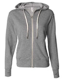 Independent Trading Co. Heathered French Terry Full-Zip Hooded Sweatshirt PRM90HTZ