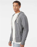 Independent Trading Co. Heathered French Terry Full-Zip Hooded Sweatshirt PRM90HTZ
