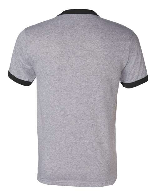 Augusta Sportswear 50/50 Ringer T-Shirt 710 - Athletic Heather/ Black