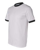 Augusta Sportswear 50/50 Ringer T-Shirt 710 - White/ Black