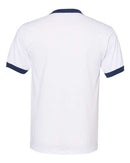Augusta Sportswear 50/50 Ringer T-Shirt 710 - White/ Navy