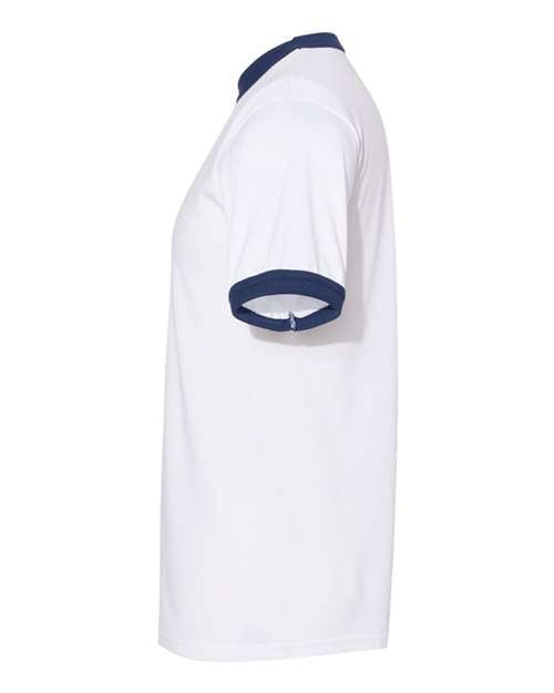 Augusta Sportswear 50/50 Ringer T-Shirt 710 - White/ Navy
