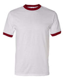 Augusta Sportswear 50/50 Ringer T-Shirt 710 - White/ Red