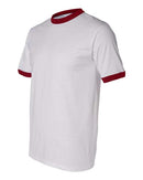Augusta Sportswear 50/50 Ringer T-Shirt 710 - White/ Red