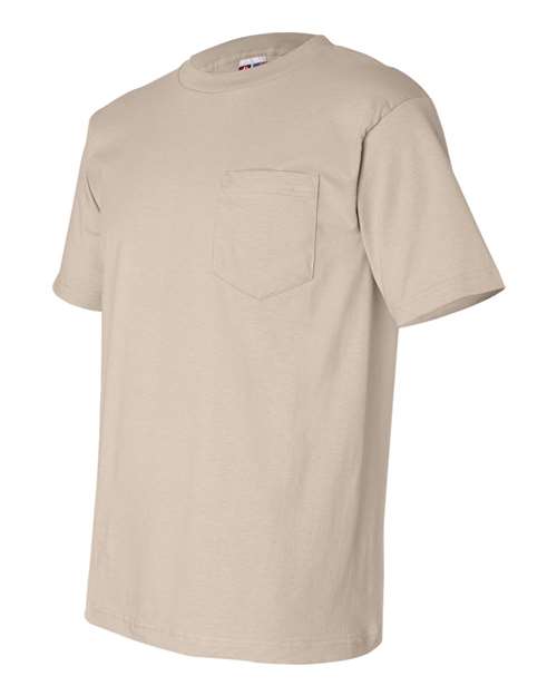 Bayside USA-Made Pocket T-Shirt 7100 - Sand