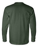 Bayside USA-Made Long Sleeve Pocket T-Shirt 8100 - Forest Green