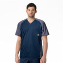 Men's 2-Tone Raglan Sleeve Scrub Top. Live Chat for Bulk Discounts