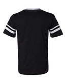 Augusta Sportswear V-Neck Jersey with Striped Sleeves 360 - Black/ White