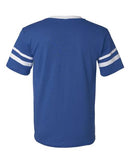 Augusta Sportswear V-Neck Jersey with Striped Sleeves 360 - Royal/ White