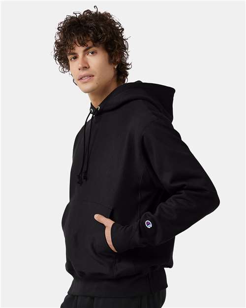 Champion Reverse Weave® Hooded Sweatshirt S101 - Black