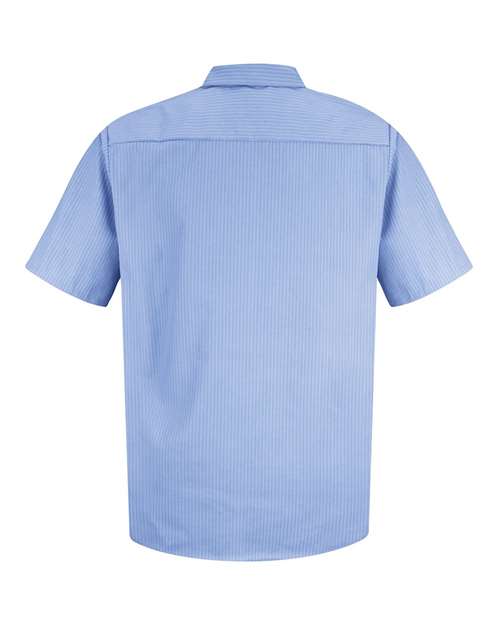 Red Kap Industrial Short Sleeve Work Shirt SP24 - ML-Medium Blue/ Light Blue