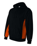 Badger Performance Fleece Hooded Sweatshirt 1454 - Black/ Burnt Orange