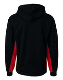 Badger Performance Fleece Hooded Sweatshirt 1454 - Black/ Red