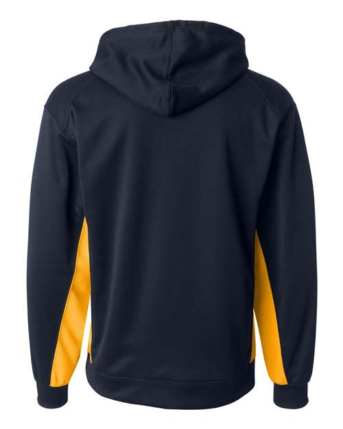 Badger Performance Fleece Hooded Sweatshirt 1454 - Navy/ Gold