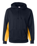 Badger Performance Fleece Hooded Sweatshirt 1454 - Navy/ Gold