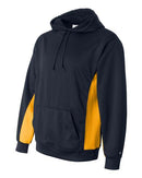 Badger Performance Fleece Hooded Sweatshirt 1454 - Navy/ Gold