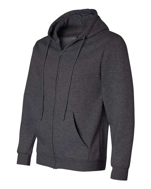 Bayside USA-Made Full-Zip Hooded Sweatshirt 900