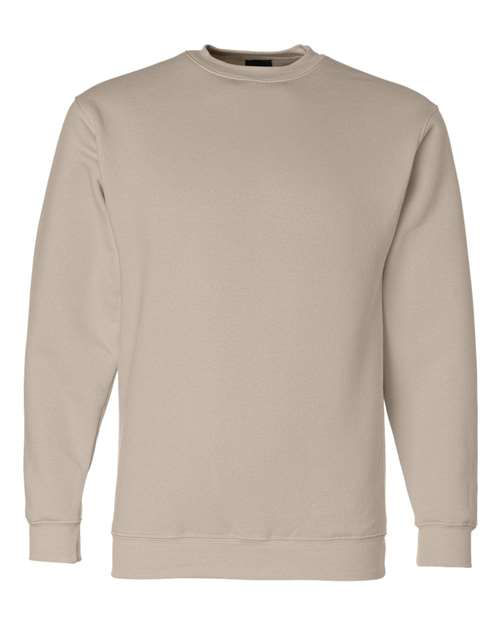 Bayside USA-Made Crewneck Sweatshirt 1102 - Sand