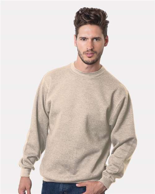 Bayside USA-Made Crewneck Sweatshirt 1102 - Sand