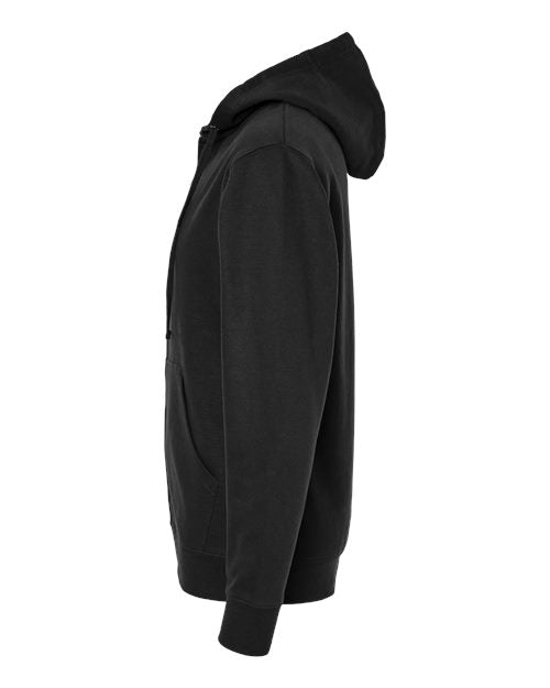 Independent Trading Co. Midweight Full-Zip Hooded Sweatshirt SS4500Z - Black