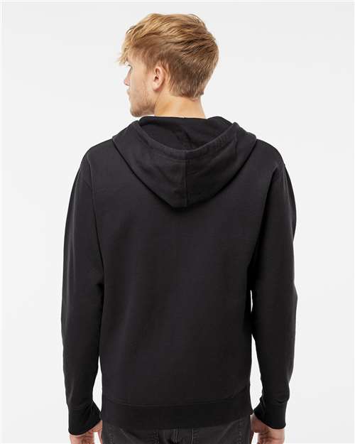 Independent Trading Co. Midweight Full-Zip Hooded Sweatshirt SS4500Z - Black