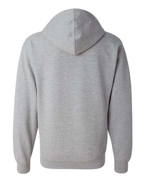 Independent Trading Co. Midweight Full-Zip Hooded Sweatshirt SS4500Z - Grey Heather