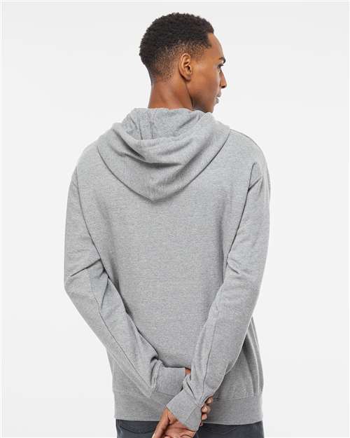 Independent Trading Co. Midweight Full-Zip Hooded Sweatshirt SS4500Z - Grey Heather