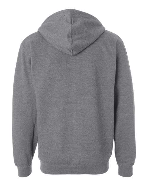 Independent Trading Co. Midweight Full-Zip Hooded Sweatshirt SS4500Z - Gunmetal Heather