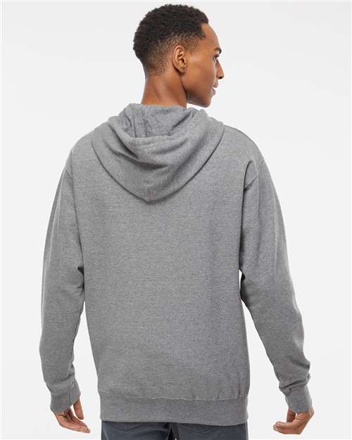 Independent Trading Co. Midweight Full-Zip Hooded Sweatshirt SS4500Z - Gunmetal Heather