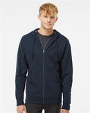 Independent Trading Co. Midweight Full-Zip Hooded Sweatshirt SS4500Z - Navy