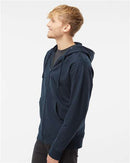 Independent Trading Co. Midweight Full-Zip Hooded Sweatshirt SS4500Z - Navy