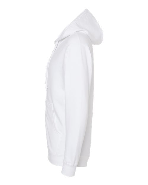 Independent Trading Co. Midweight Full-Zip Hooded Sweatshirt SS4500Z - White
