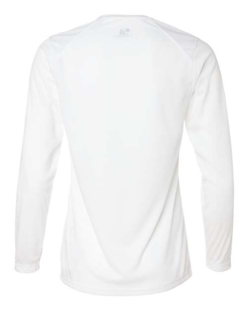 Badger Women's B-Core Long Sleeve T-Shirt 4164 - White