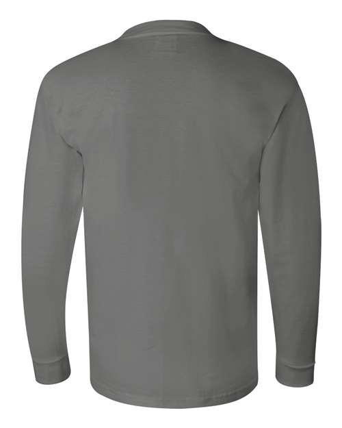 Bayside USA-Made Long Sleeve T-Shirt 6100 - Charcoal