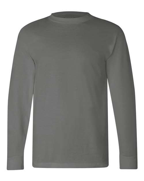 Bayside USA-Made Long Sleeve T-Shirt 6100 - Charcoal