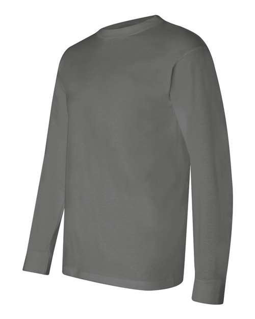 Bayside USA-Made Long Sleeve T-Shirt 6100 - Charcoal