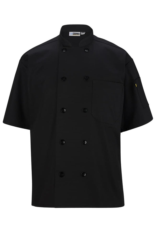 Edwards 10 Button Short Sleeve Chef Coat [#3306].  Live Chat for Bulk Discounts
