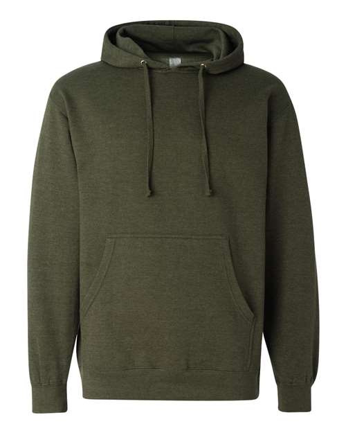 Independent Trading Co. Midweight Hooded Sweatshirt SS4500 - Army Heather