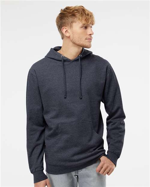 Independent Trading Co. Midweight Hooded Sweatshirt SS4500 - Classic Navy Heather