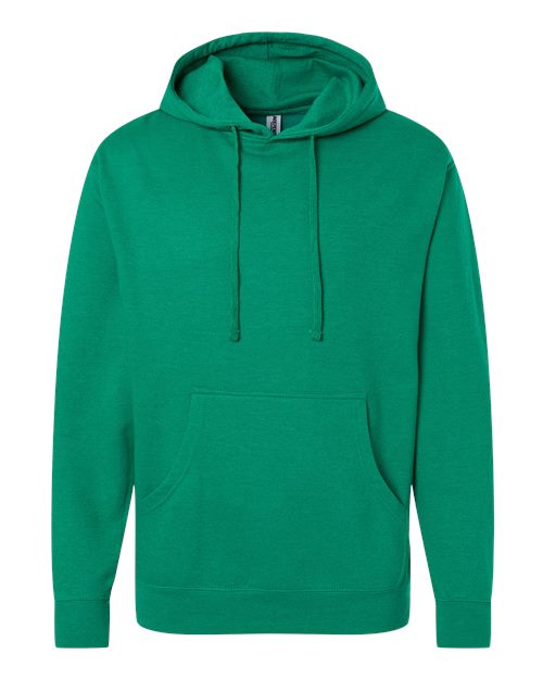 Independent Trading Co. Midweight Hooded Sweatshirt SS4500 - Kelly Green Heather