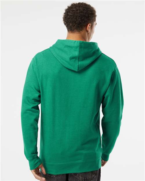 Independent Trading Co. Midweight Hooded Sweatshirt SS4500 - Kelly Green Heather
