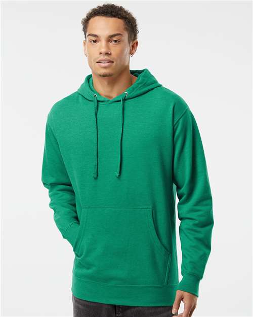 Independent Trading Co. Midweight Hooded Sweatshirt SS4500 - Kelly Green Heather