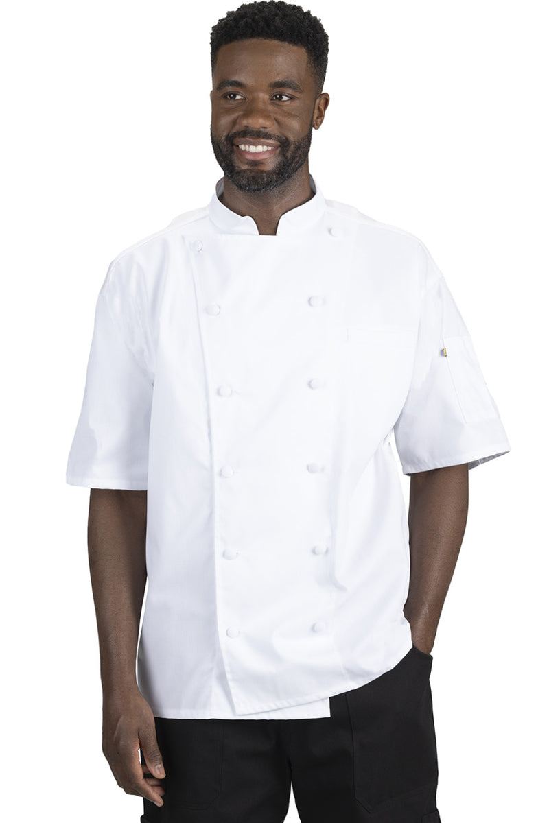 Edwards 12 Button Short Sleeve Chef Coat With Mesh [