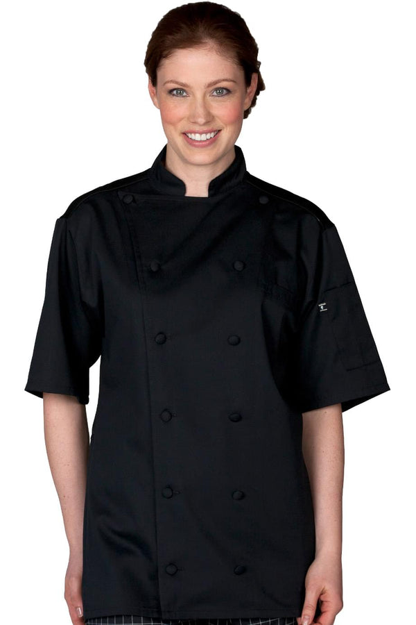Edwards 12 Button Short Sleeve Chef Coat With Mesh [#3331].  Live Chat for Bulk Discounts