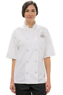 Edwards 10 Button Short Sleeve Chef Coat With Mesh [