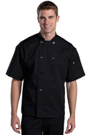 Edwards 10 Button Short Sleeve Chef Coat With Mesh [